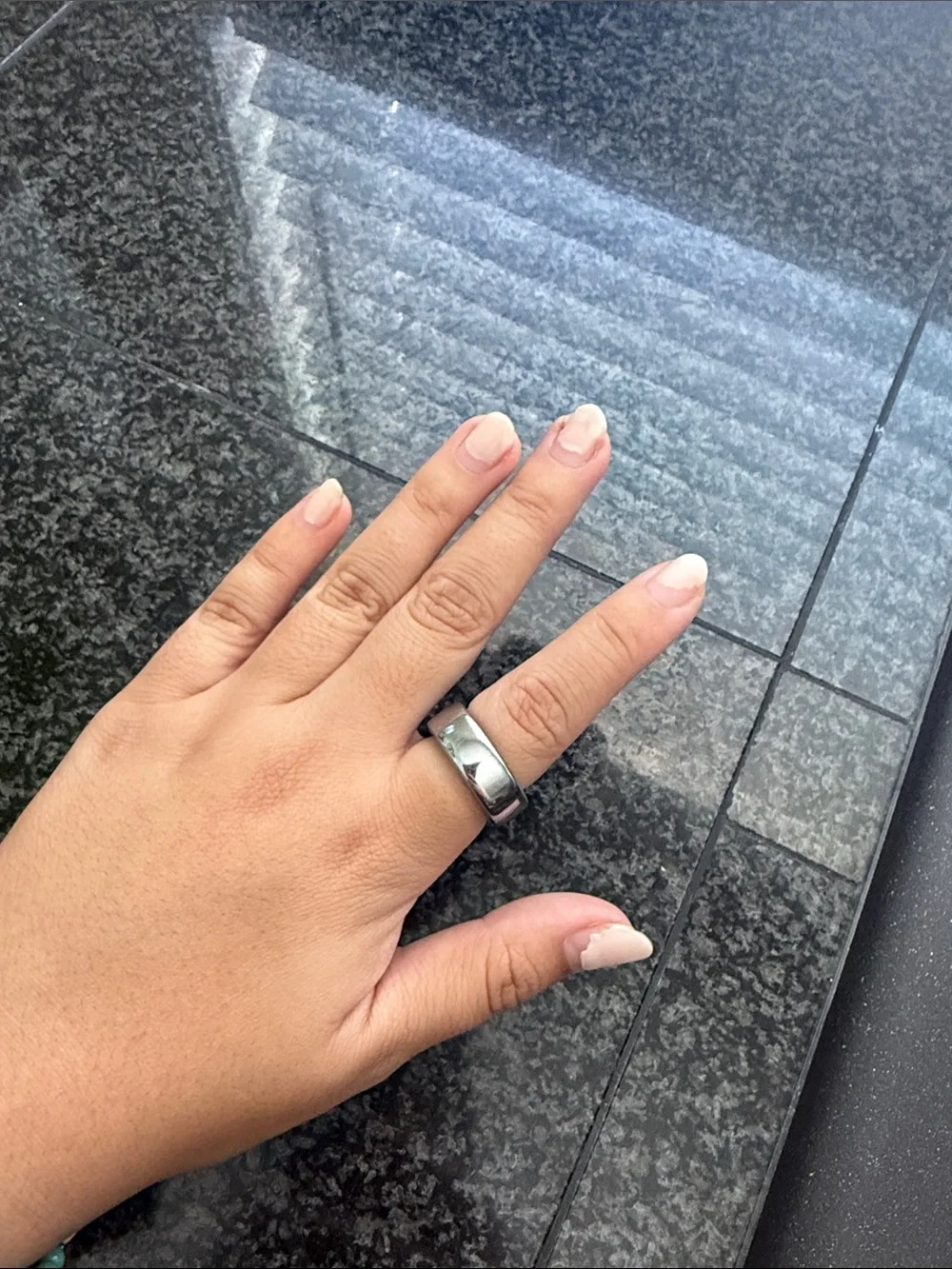 Oura Ring 3 Horizon Silver Size 8